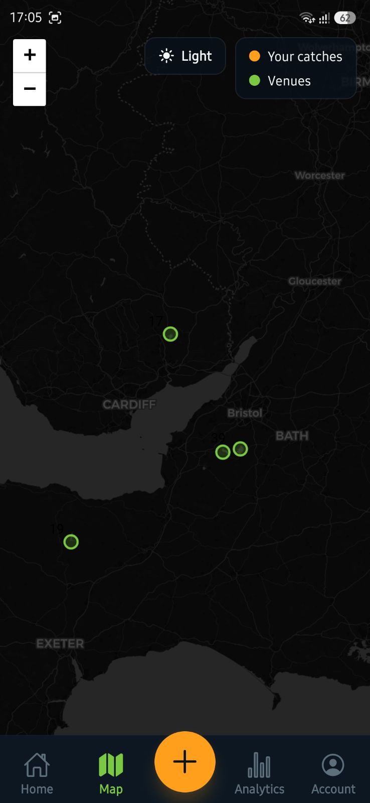 FishIQ map and venue insights